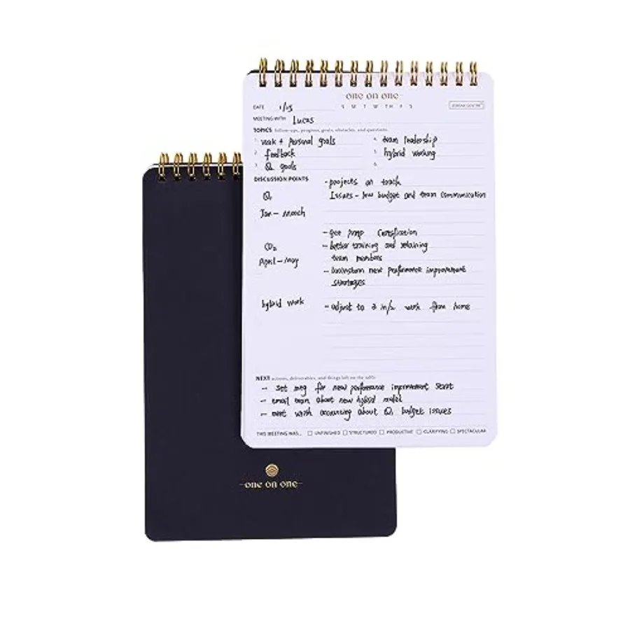 Business Meeting Notebook for Work With Action Items Bestselling 1:1 Spiral Notepad is Great for Managers, Team Leads, Educator
Business Meeting Notebook for Work With Action Items Bestselling 1:1 Spiral Notepad is Great for Managers, Team Leads, Educator