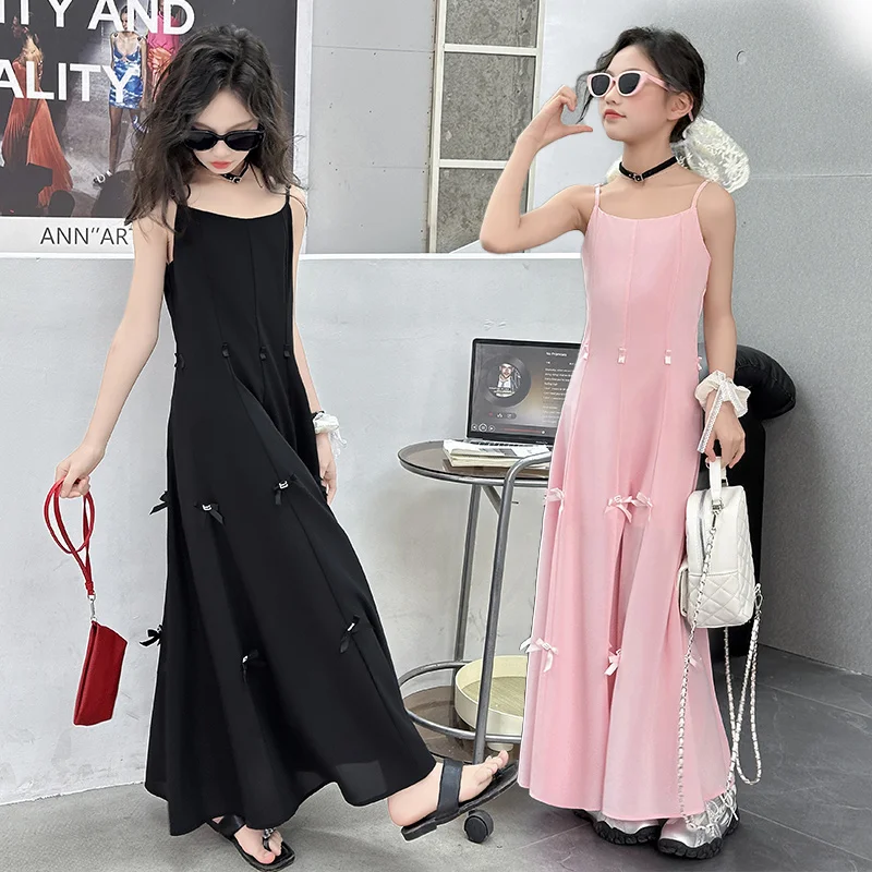 The length of the 2025 new bow children's dress can be changed for girls' party camisole skirt and summer princess dresses
The length of the 2025 new bow children's dress can be changed for girls' party camisole skirt and summer princess dresses
