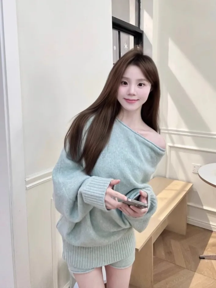 Ele вязаный комплект, женский свободный комплект Lazy Sle oulder, повседневный комплект из двух предметов, осенне-зимний теплый мягкий полиэфирное волокно
Ele вязаный комплект, женский свободный комплект Lazy Sle oulder, повседневный комплект из двух предметов, осенне-зимний теплый мягкий полиэфирное волокно