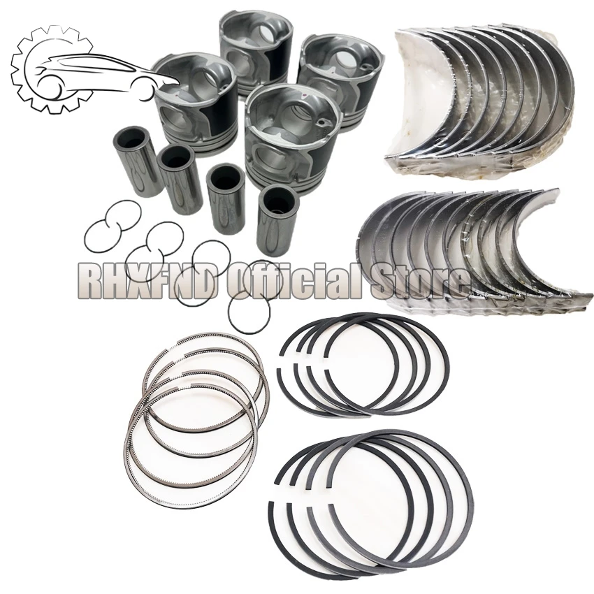 Piston Ring Cylinder Sleeve Kit Liner Main bearing D4CB Engine Repair Kit For Kia Sorrento for Hyundai H1 H100Starex P.orter 2.5
Piston Ring Cylinder Sleeve Kit Liner Main bearing D4CB Engine Repair Kit For Kia Sorrento for Hyundai H1 H100Starex P.orter 2.5