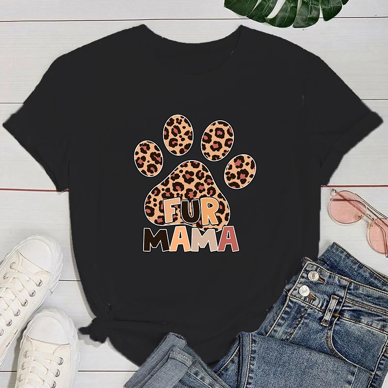 Mother's Day T shirt New Fur Mama Printing T Shirts Fashion Short Sleeve T Shirt Summer Casual Loose T-Shirt
Mother's Day T shirt New Fur Mama Printing T Shirts Fashion Short Sleeve T Shirt Summer Casual Loose T-Shirt