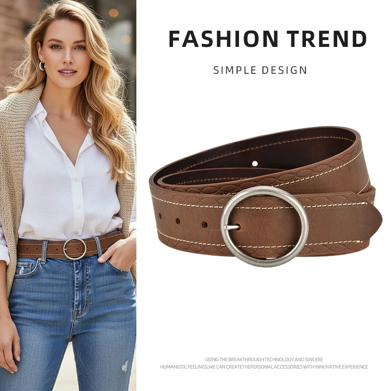 4cm Woman Simple Round Buckle Wide Belt,Women's Versatile Jeans Coat Decoration Belts,Fashion Temperament Commuting Jeans Belt
4cm Woman Simple Round Buckle Wide Belt,Women's Versatile Jeans Coat Decoration Belts,Fashion Temperament Commuting Jeans Belt