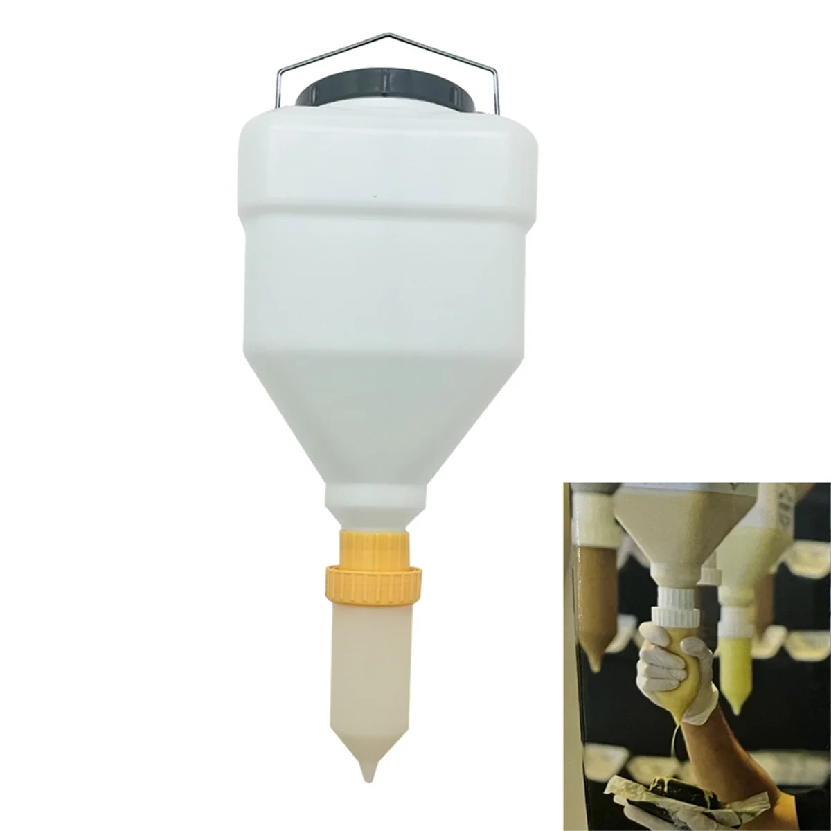 JLMC 5.5L Sauce Bottle Squeeze Bottle Hanging Sauce Dispenser Large Diameter Sauce Squeeze Bottle Hanging Sauce Dispenser
JLMC 5.5L Sauce Bottle Squeeze Bottle Hanging Sauce Dispenser Large Diameter Sauce Squeeze Bottle Hanging Sauce Dispenser