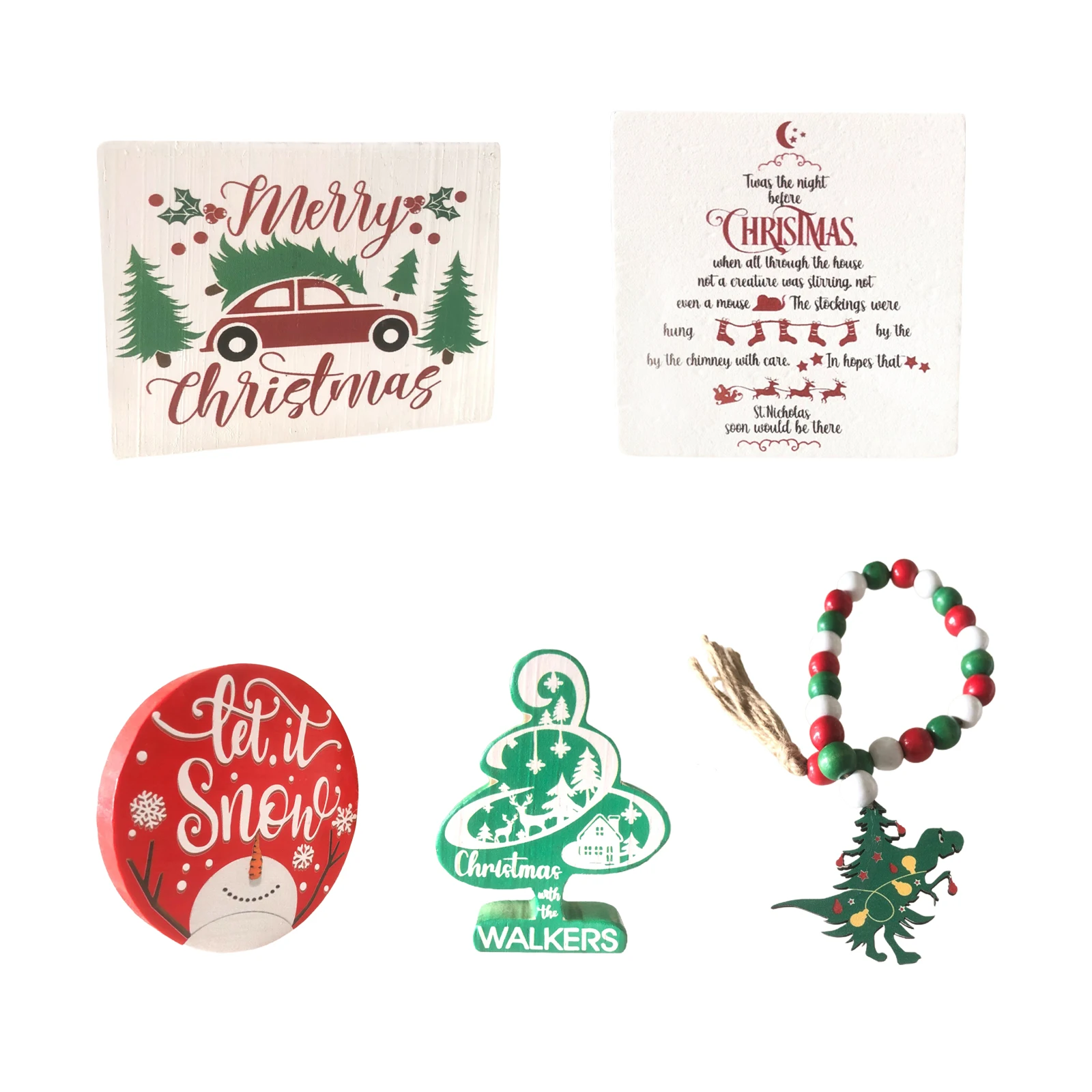 5pcs Desktop Decor Durable Exquisite Design Pine Wood Visual Effects Christmas Tiered Tray Decoration Party Supplies Craft
5pcs Desktop Decor Durable Exquisite Design Pine Wood Visual Effects Christmas Tiered Tray Decoration Party Supplies Craft