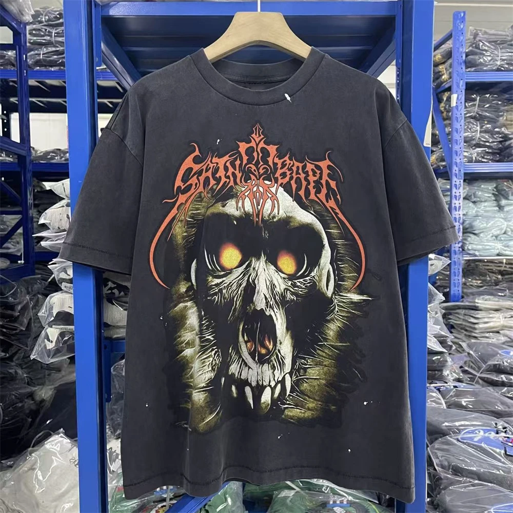 SAINT 25AW футболка с принтом скелета и обезьяны для мужчин и женщин, футболки лучшего качества, потертая футболка
SAINT 25AW футболка с принтом скелета и обезьяны для мужчин и женщин, футболки лучшего качества, потертая футболка