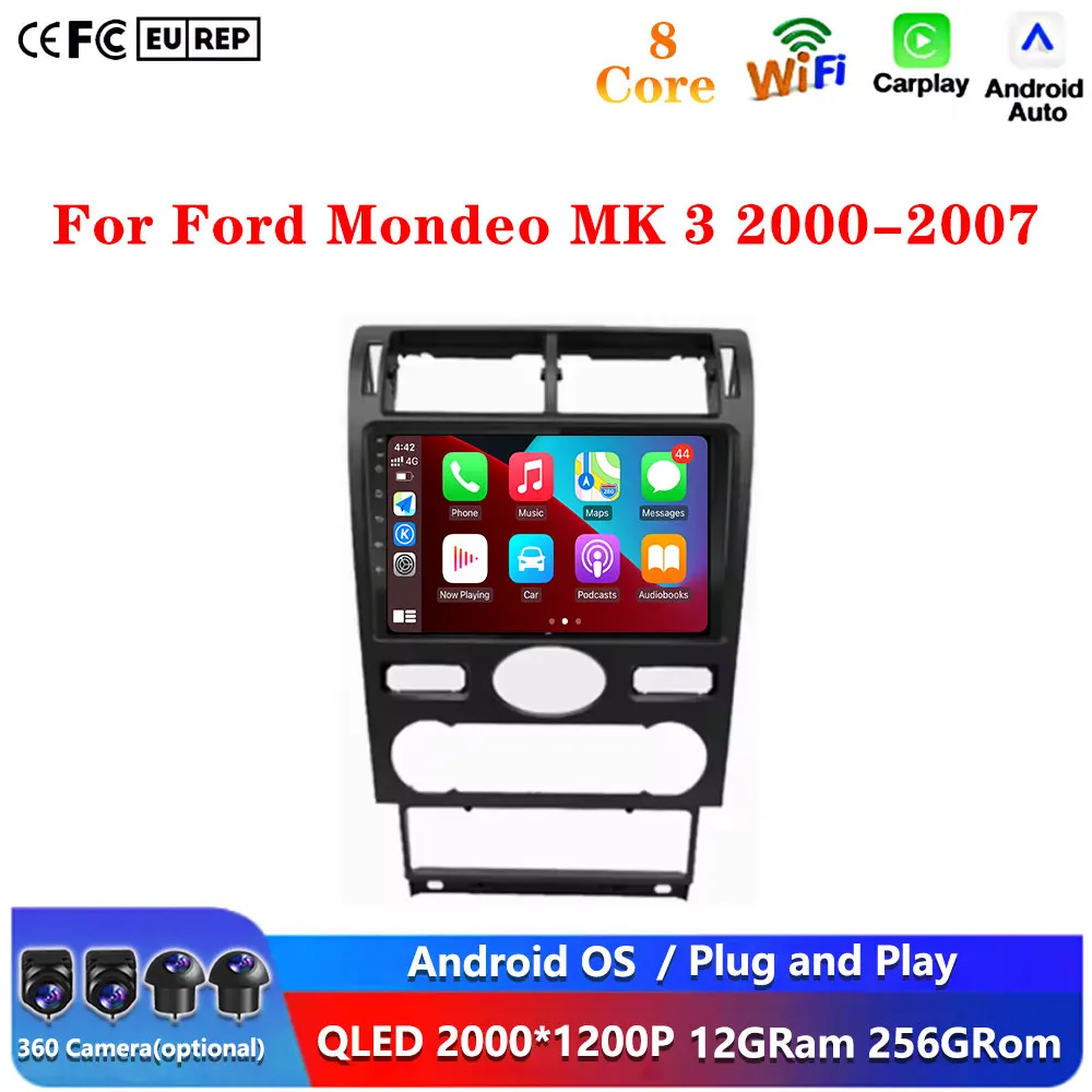 Android 15 Car Radio Multimedia Video Player GPS Navigation No 2din dvd For Ford Mondeo MK 3 2000 2001 2002 2003 2004 2005-2007
Android 15 Car Radio Multimedia Video Player GPS Navigation No 2din dvd For Ford Mondeo MK 3 2000 2001 2002 2003 2004 2005-2007