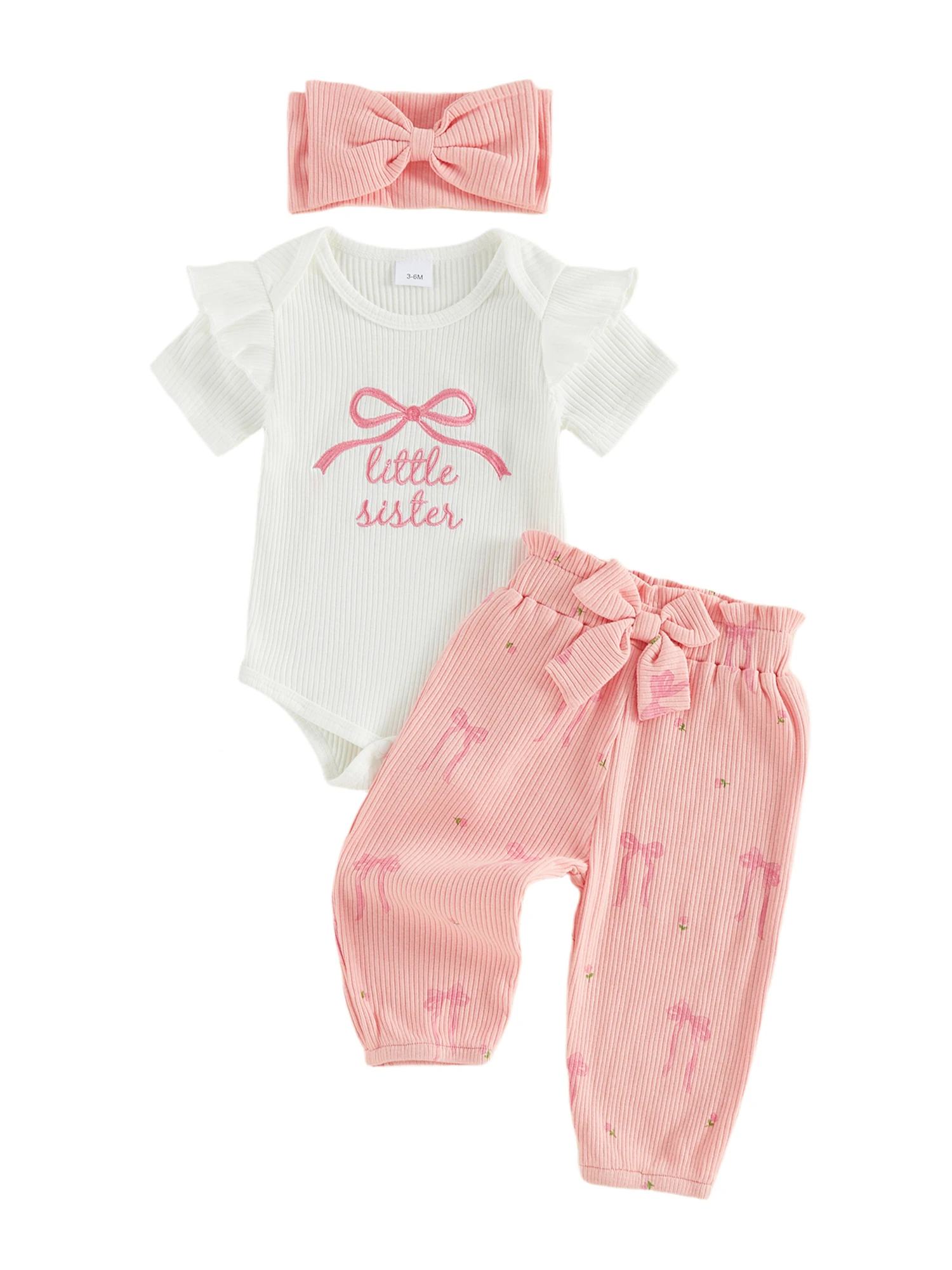 Очаровательный комплект одежды для маленьких девочек: комбинезон с цветочным принтом, брюки с рюшами и подходящая повязка на голову для летних развлечений.
Очаровательный комплект одежды для маленьких девочек: комбинезон с цветочным принтом, брюки с рюшами и подходящая повязка на голову для летних развлечений.