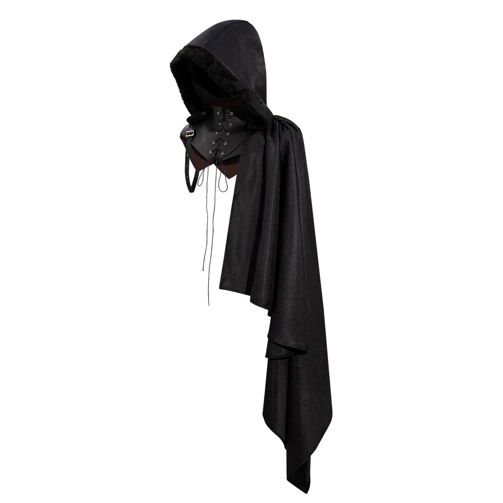 Mens Assassin Halloween Costume Pirate Cosplay Medieval Armor Shawl Cape Gothic SteamPunk Warrior Hooded Cloak Cape
Mens Assassin Halloween Costume Pirate Cosplay Medieval Armor Shawl Cape Gothic SteamPunk Warrior Hooded Cloak Cape