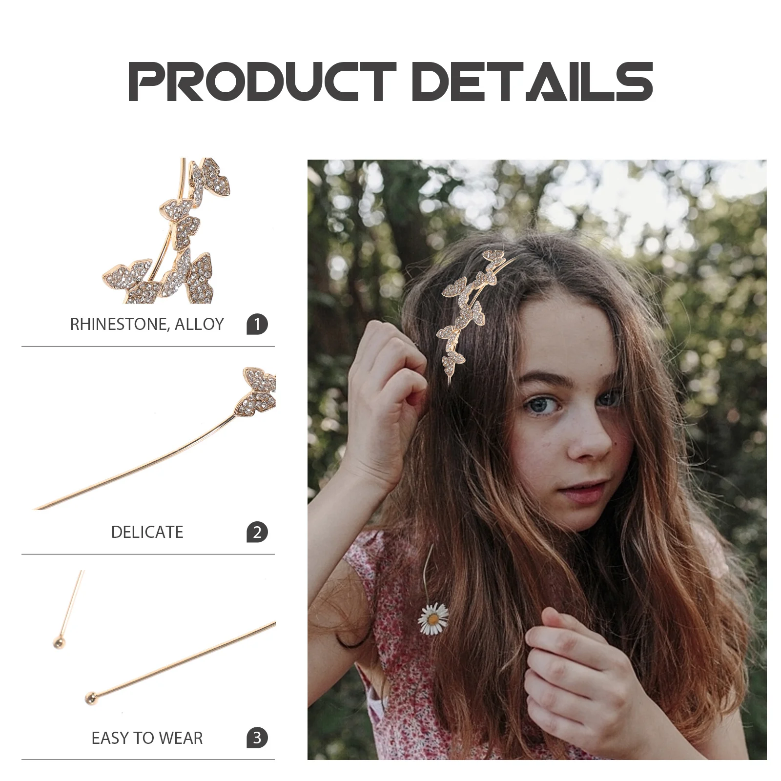 4Pcs Elegant Rhinestone Hair Bands for Women Shiny Headpieces Long-Lasting Non-Fade Hair Accessories for Wedding Prom Party Use
4Pcs Elegant Rhinestone Hair Bands for Women Shiny Headpieces Long-Lasting Non-Fade Hair Accessories for Wedding Prom Party Use