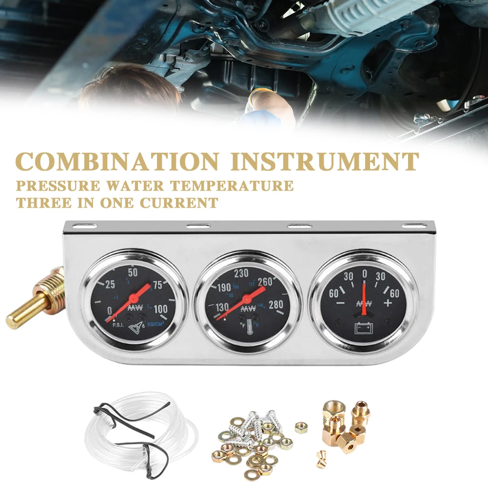 Universal Car Triple Meter Round Car Oil Pressure Gauge For Vehicle
Universal Car Triple Meter Round Car Oil Pressure Gauge For Vehicle