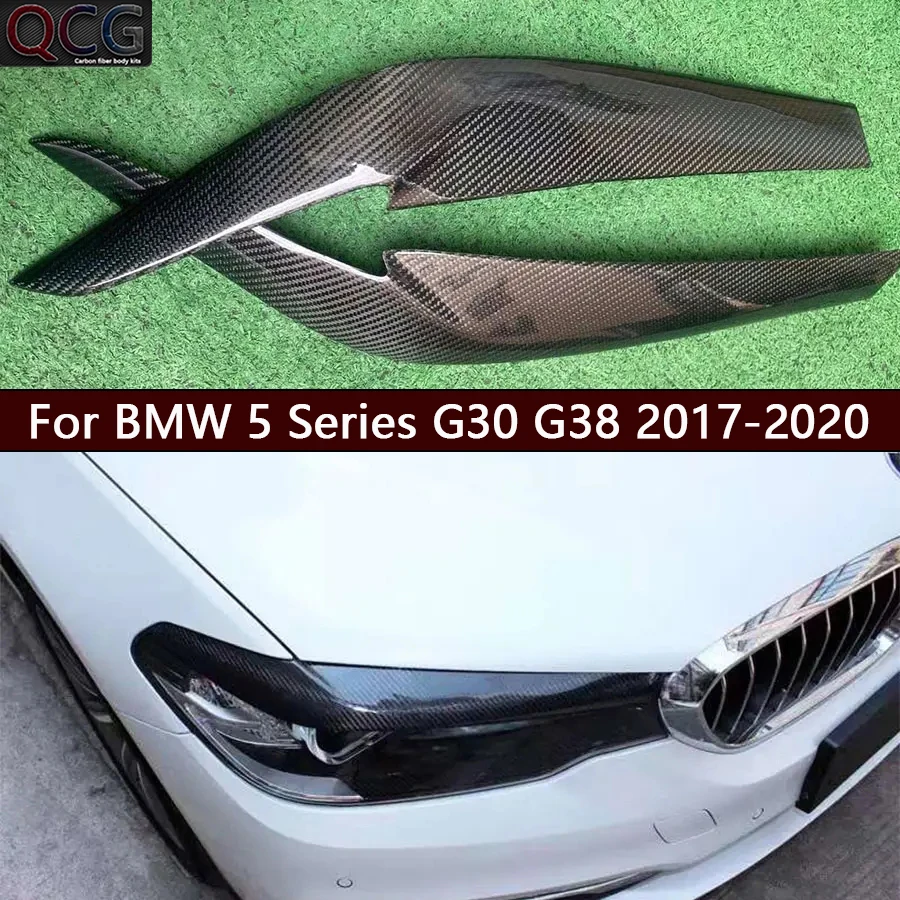 For BMW 5 Series G30 G38 2017-2020 Carbon fiber eyebrow headlight upper cover front headlight cover decoration Car Accessories
For BMW 5 Series G30 G38 2017-2020 Carbon fiber eyebrow headlight upper cover front headlight cover decoration Car Accessories