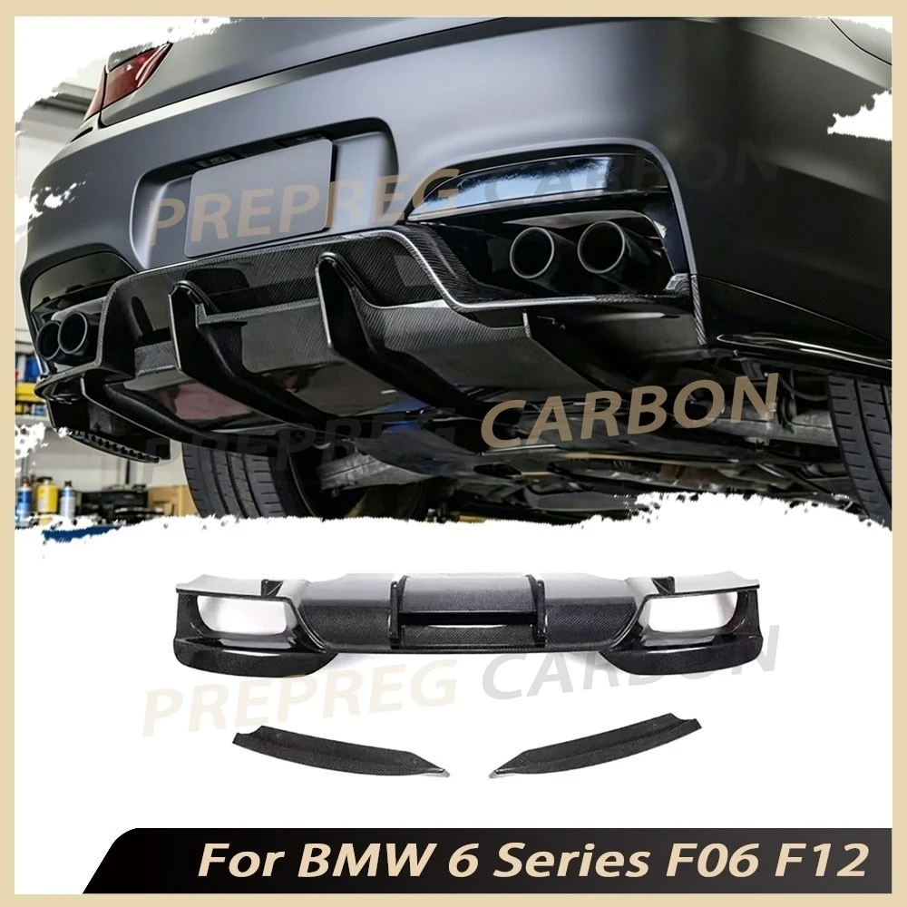 Prepreg Carbon Car Rear Diffuser Bumper Spoiler Rear Side Splitters for BMW 6 Series F06 F12 F13 M6 2013-2019 Body Kits
Prepreg Carbon Car Rear Diffuser Bumper Spoiler Rear Side Splitters for BMW 6 Series F06 F12 F13 M6 2013-2019 Body Kits