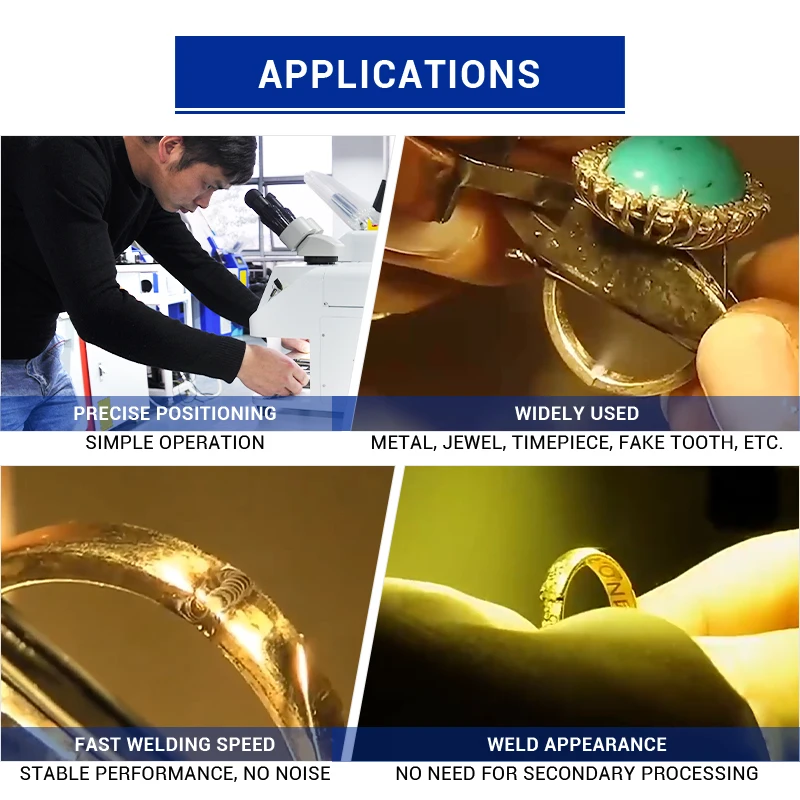 YAG Laser Welding Machine for Jewelry Repair Gold Silver Ring Bracelet Earring Crown Hairpin DIY Home Workshop Equipment
YAG Laser Welding Machine for Jewelry Repair Gold Silver Ring Bracelet Earring Crown Hairpin DIY Home Workshop Equipment