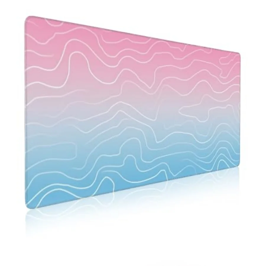 Topographic Pastel Pink Blue Gradient Gaming Mouse Pad, 31.5x15.7 In, Non-Slip Rubber Base, Large, For Computer, Laptop, Keyboa
Topographic Pastel Pink Blue Gradient Gaming Mouse Pad, 31.5x15.7 In, Non-Slip Rubber Base, Large, For Computer, Laptop, Keyboa