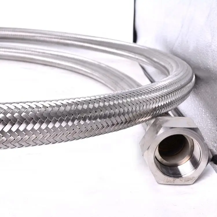 Factory Selling Wholesale 25mm Flexible Stainless Steel Wire Braided Corrugated PTFE Industrial Hose 52Mpa Working Pressure
Factory Selling Wholesale 25mm Flexible Stainless Steel Wire Braided Corrugated PTFE Industrial Hose 52Mpa Working Pressure