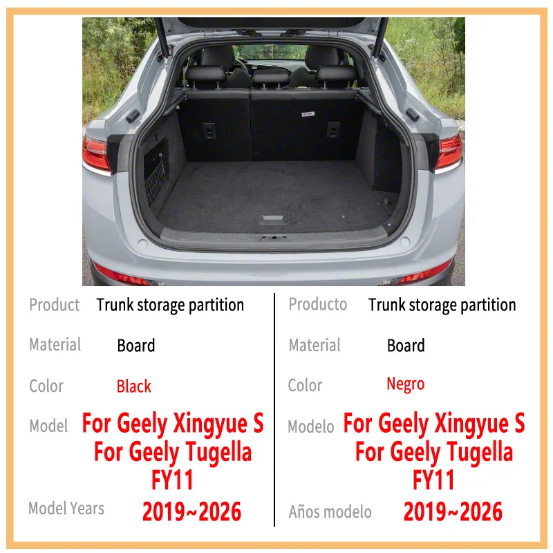 For Geely Xingyue S FY11 2019~2026 2025 Trunk Storage Partition Thickening Storage Auto Interior Parts Organizer Car Accessories
For Geely Xingyue S FY11 2019~2026 2025 Trunk Storage Partition Thickening Storage Auto Interior Parts Organizer Car Accessories