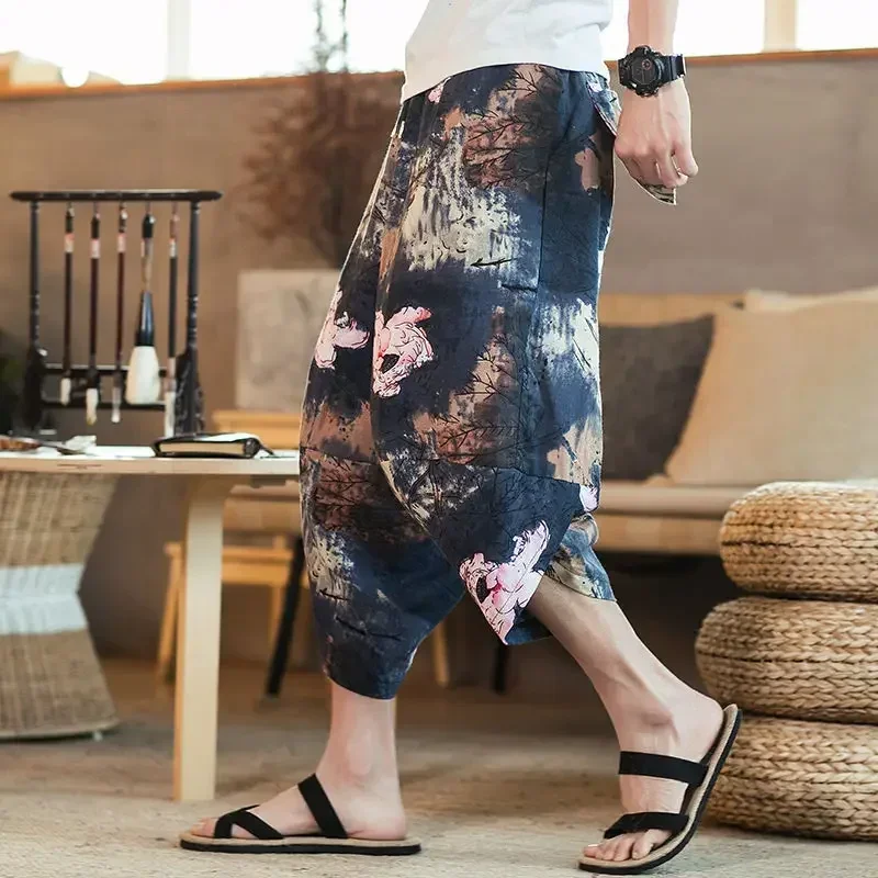 Harlan Beach Men's Seven-Foot Loose Leg Pants Chinese Style Casual Trousers Wide Leg Lantern Pants Nepal Large Size
Harlan Beach Men's Seven-Foot Loose Leg Pants Chinese Style Casual Trousers Wide Leg Lantern Pants Nepal Large Size