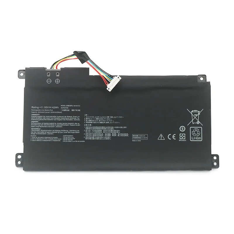B31N1912 C31N1912 Laptop Battery for ASUS VivoBook 14 E410MA L410MA E410M E510M E510MA L410M F414MA L510MA R522MA 11.55V 42Wh
B31N1912 C31N1912 Laptop Battery for ASUS VivoBook 14 E410MA L410MA E410M E510M E510MA L410M F414MA L510MA R522MA 11.55V 42Wh