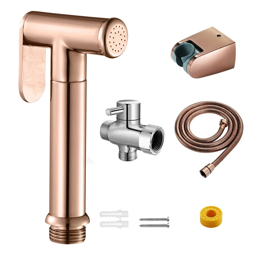 Handheld Bidet Sprayer Brass Bidet Sprayer Set Premium Rose Gold Diaper Sprayer
Handheld Bidet Sprayer Brass Bidet Sprayer Set Premium Rose Gold Diaper Sprayer