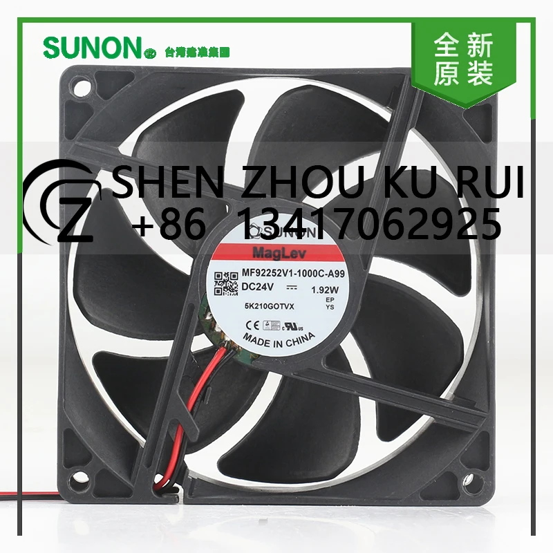 New Sunon 5V 12V 48V DC24V 1.92W AC EC 9025 90X90X25MM 9CM Magnetic suspension fan Mute inverter MF92252V1-1000C-A99 Cooling fan
New Sunon 5V 12V 48V DC24V 1.92W AC EC 9025 90X90X25MM 9CM Magnetic suspension fan Mute inverter MF92252V1-1000C-A99 Cooling fan
