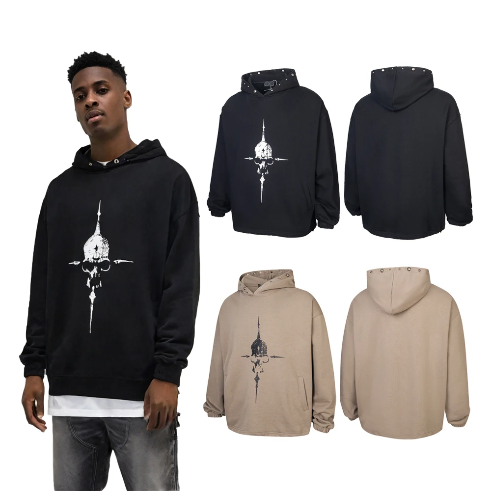 Streetwear Clothing Men's Skulls Graphic Hoodies with Rivets Hiphop Street Style Cotton Casual Retro Pullovers Loose Sweatshirts
Streetwear Clothing Men's Skulls Graphic Hoodies with Rivets Hiphop Street Style Cotton Casual Retro Pullovers Loose Sweatshirts