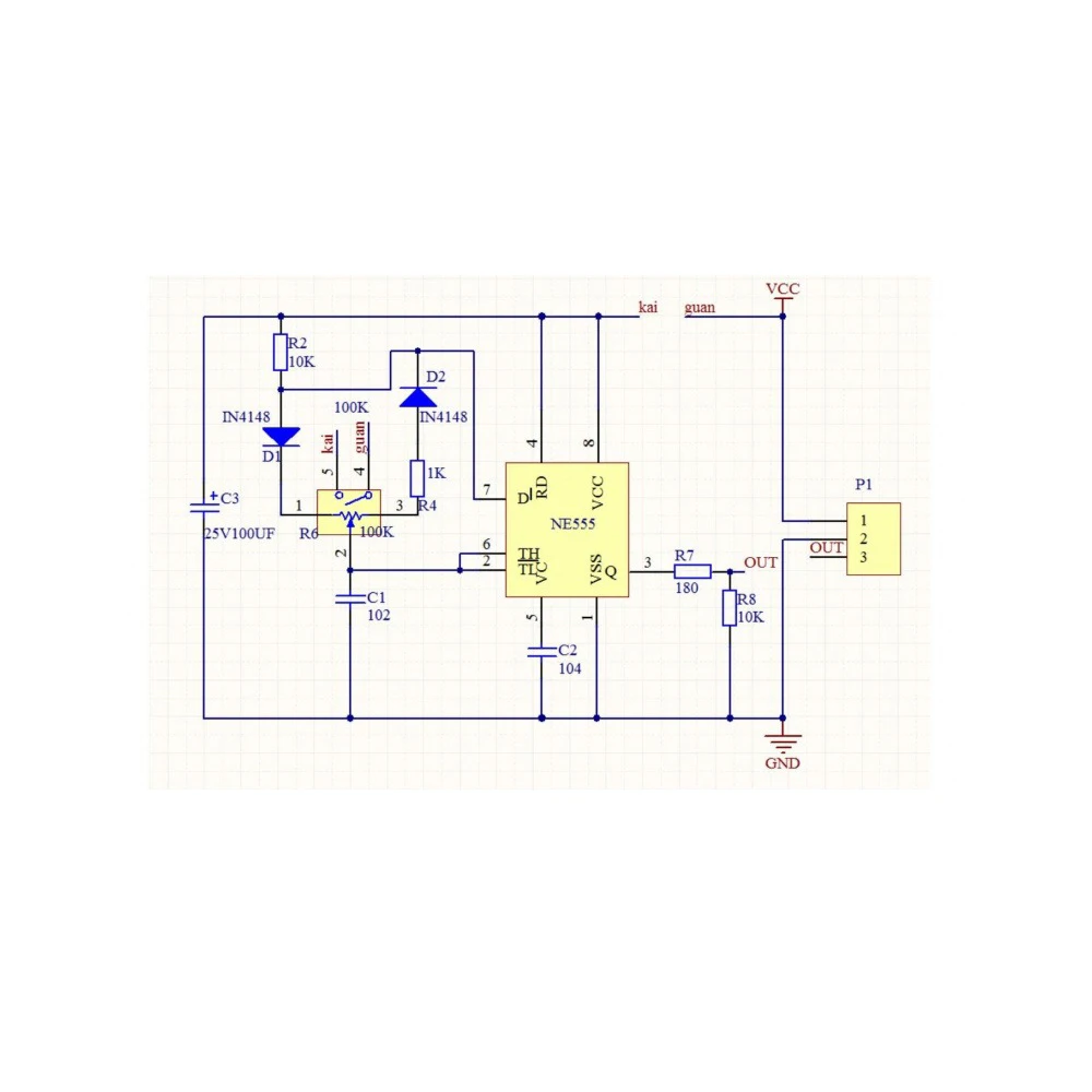 NE555 PWM Signal Generator Module DC5-12V Adjustable Duty Cycle 20-100% 10KHz PWM Output 0-125mA Motor Speed Control Module
NE555 PWM Signal Generator Module DC5-12V Adjustable Duty Cycle 20-100% 10KHz PWM Output 0-125mA Motor Speed Control Module