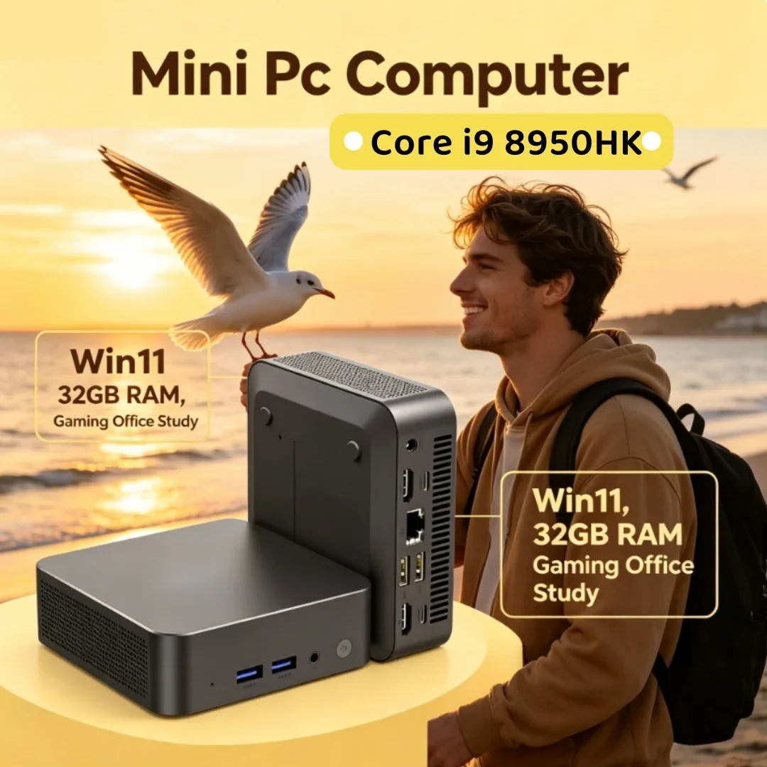 3 Years Warranty Reliable Quality Mini Desktop PC Core I9 8950HK Win11 4K HD Display 1TB/2TB SSD
3 Years Warranty Reliable Quality Mini Desktop PC Core I9 8950HK Win11 4K HD Display 1TB/2TB SSD