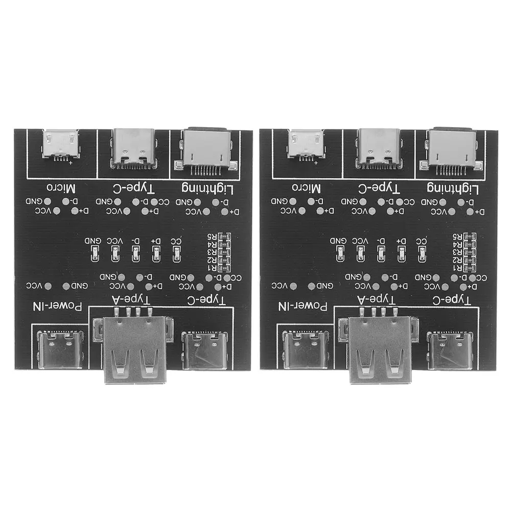 2pcs USB Tester Fast Detection Usb Tester Fast Detection Copper Material for Apple Type-C USB Test Board Data Wire Tool
2pcs USB Tester Fast Detection Usb Tester Fast Detection Copper Material for Apple Type-C USB Test Board Data Wire Tool