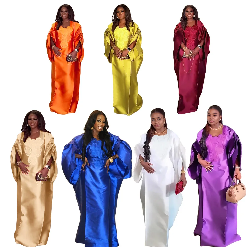 African Embroidery Dresses for Women Satin Boubou Robe Ankara Dashiki Africa Clothing Turkey Kaftan Dubai Abaya Morocco Caftan
African Embroidery Dresses for Women Satin Boubou Robe Ankara Dashiki Africa Clothing Turkey Kaftan Dubai Abaya Morocco Caftan