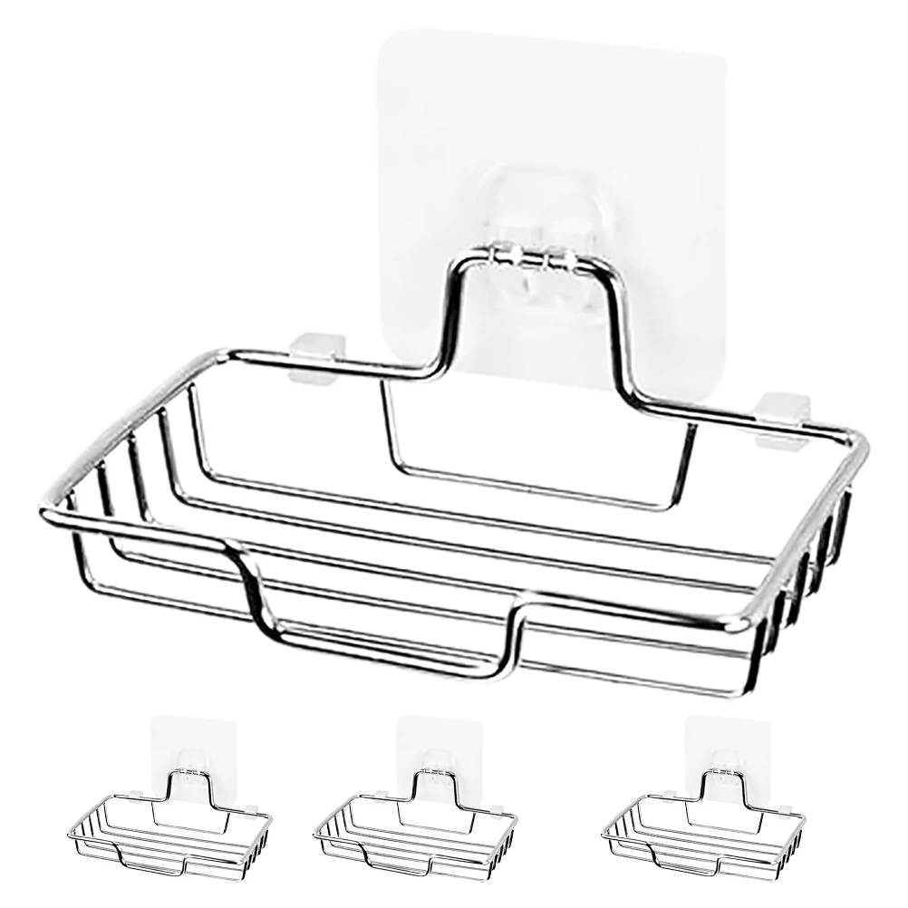 4pcs Steel Soap Dish Wall Mounted Adhesive Stainless Steel Soap Holder Holder for Shower Shampoo Bar Organizer Small Tray
4pcs Steel Soap Dish Wall Mounted Adhesive Stainless Steel Soap Holder Holder for Shower Shampoo Bar Organizer Small Tray