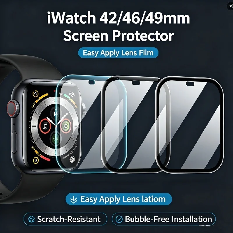i Watch Ultra 3 2 1 Screen Protector 49MM Easy Installation PMMA Flexible Film for Series S11 S10 42mm 46mm iWatch
i Watch Ultra 3 2 1 Screen Protector 49MM Easy Installation PMMA Flexible Film for Series S11 S10 42mm 46mm iWatch
