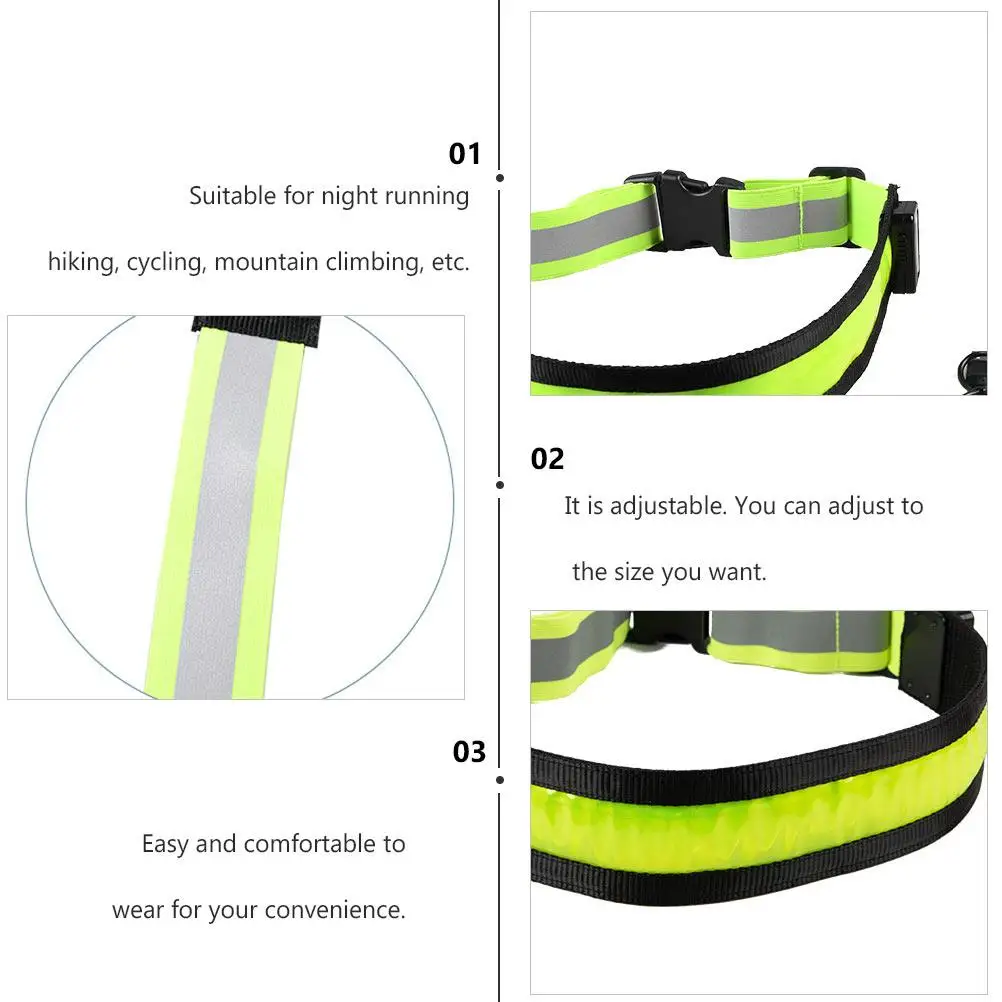 Charging LED Belt Reflective Night Running Gear Adjustable Rechargeable Strap High Visibility Belts Camping Hiking Outdoor Tools
Charging LED Belt Reflective Night Running Gear Adjustable Rechargeable Strap High Visibility Belts Camping Hiking Outdoor Tools