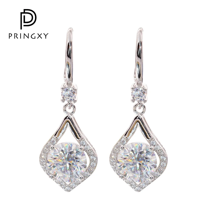 PRINGXY 4 Carat Moissanite Geometry Loop Earrings for Women 925 Sterling Sliver D Color VVS1 Diamond Dinner Fine Jewelry Gift
PRINGXY 4 Carat Moissanite Geometry Loop Earrings for Women 925 Sterling Sliver D Color VVS1 Diamond Dinner Fine Jewelry Gift