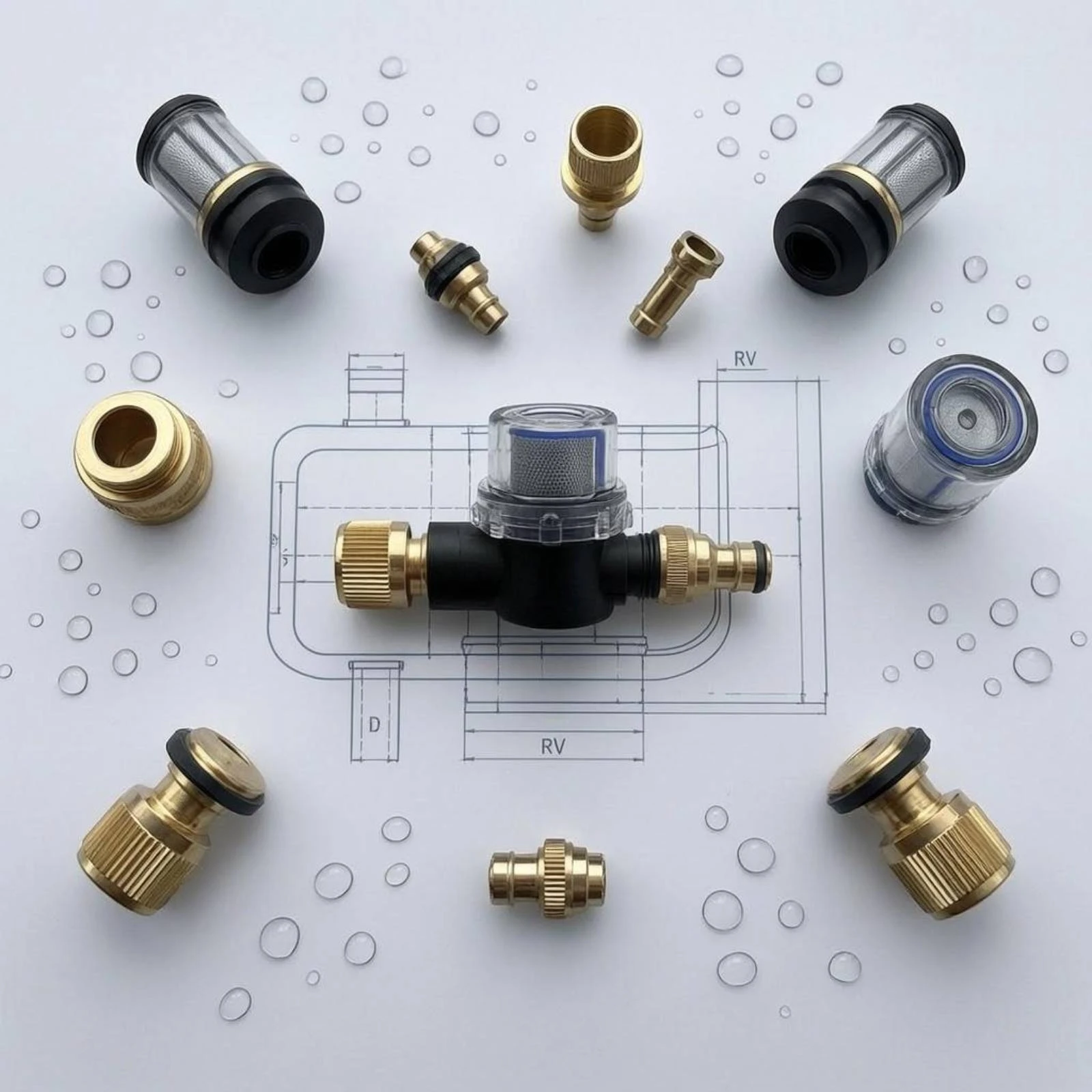 RV Water Pump Strainer Removes Sediment Inline Water Strainer Plumbing Part Easy to Clean for Camping, Boating
RV Water Pump Strainer Removes Sediment Inline Water Strainer Plumbing Part Easy to Clean for Camping, Boating