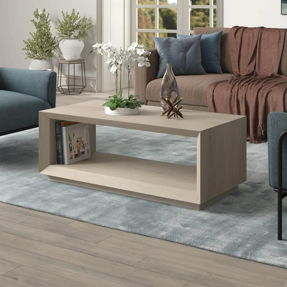 Rectangular Coffee Table with Open Storage Shelf , Family, and Office Spaces
Rectangular Coffee Table with Open Storage Shelf , Family, and Office Spaces