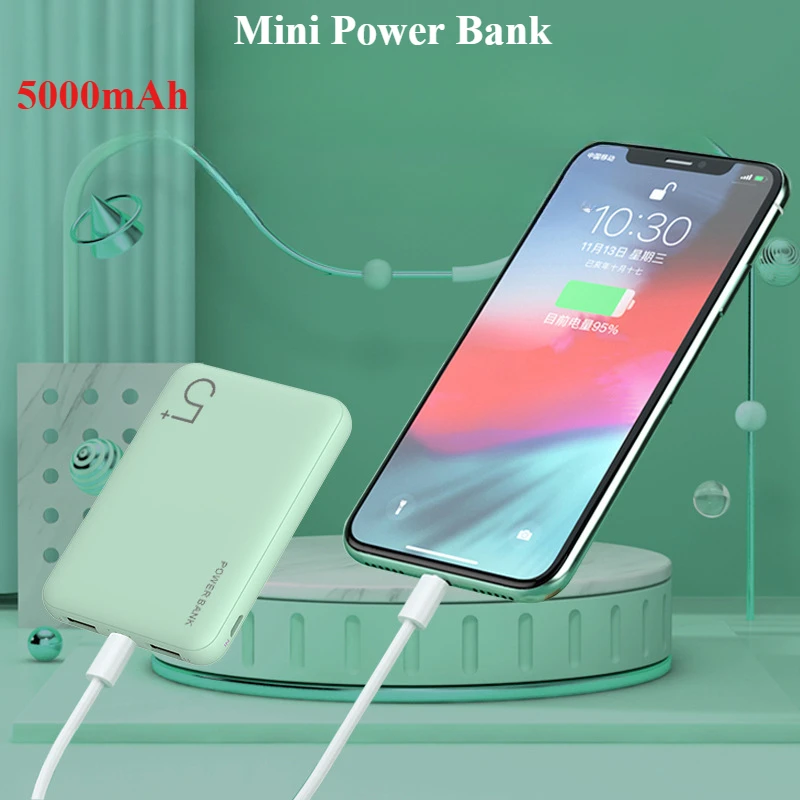 New 5000mAh Mini Power Bank, Fast Charging External Battery, Portable Power Bank for iPhone Xiaomi Huawei Samsung
New 5000mAh Mini Power Bank, Fast Charging External Battery, Portable Power Bank for iPhone Xiaomi Huawei Samsung