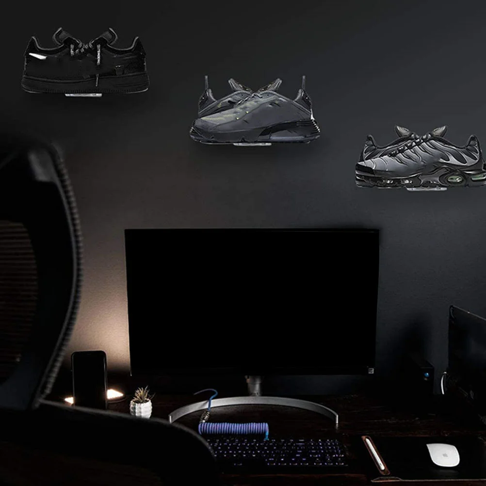 6 Pcs Shoe Display Stand Shelf Clear Racks Floating Acrylic Shelves for Sneaker Wall Mounted Transparent Sneakers
6 Pcs Shoe Display Stand Shelf Clear Racks Floating Acrylic Shelves for Sneaker Wall Mounted Transparent Sneakers