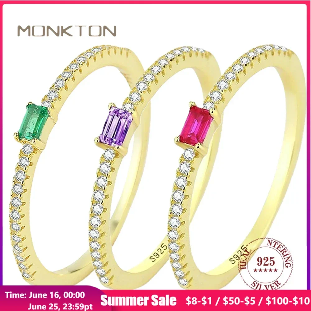 Monkton S925 Sterling Silver Ring for Women Amethyst Single Row of Pink Zircon Engagement Valentine's Day Gift Jewelry
Monkton S925 Sterling Silver Ring for Women Amethyst Single Row of Pink Zircon Engagement Valentine's Day Gift Jewelry
