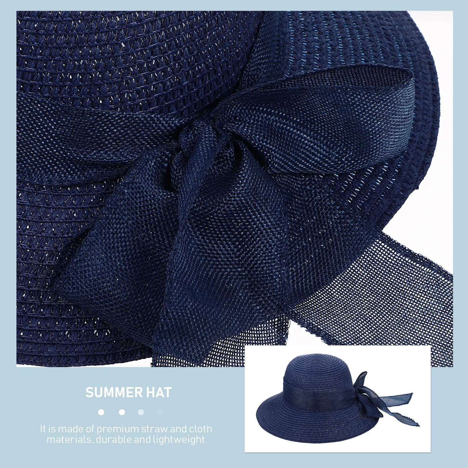 1pc Bowknot Wide Brim Sun Hat Uv Protection Breathable Lightweight Sun Protection Cap Summer Beach Cap Travel Fishing Hat
1pc Bowknot Wide Brim Sun Hat Uv Protection Breathable Lightweight Sun Protection Cap Summer Beach Cap Travel Fishing Hat