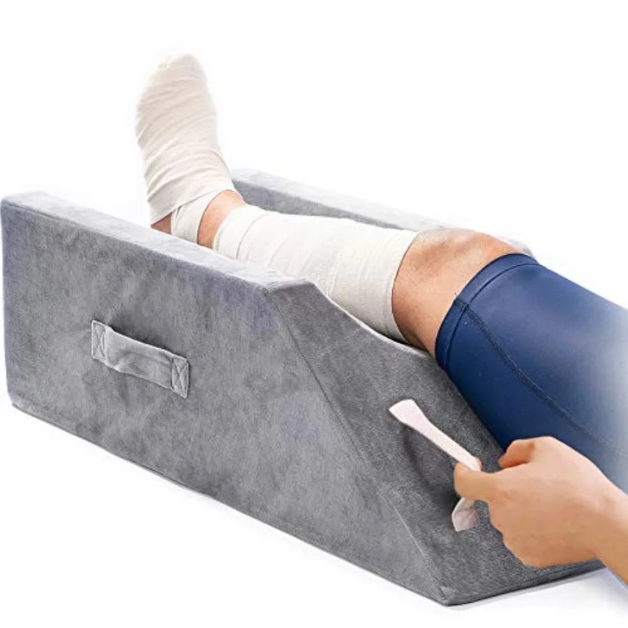 Memory Foam Leg Support and Elevation Pillow w/Dual Handles for Surgery, Injury, or Rest
Memory Foam Leg Support and Elevation Pillow w/Dual Handles for Surgery, Injury, or Rest