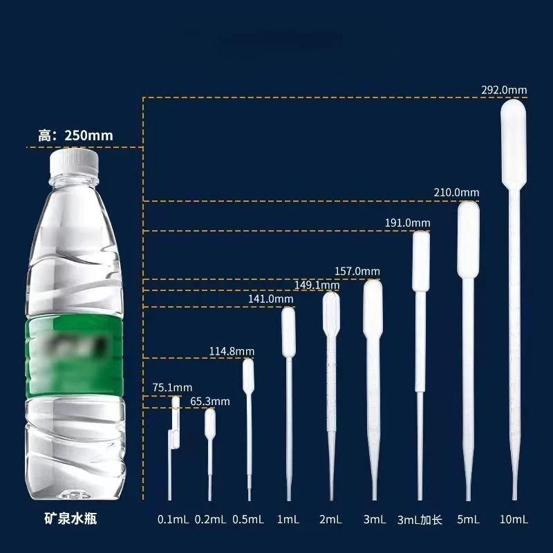 100pcs Disposable Sterile Plastic Droppers 0.2ml 0.5ml 1ml 2ml 3ml 5ml Individually Packaged Sterilized Drip Medicine Pipette
100pcs Disposable Sterile Plastic Droppers 0.2ml 0.5ml 1ml 2ml 3ml 5ml Individually Packaged Sterilized Drip Medicine Pipette