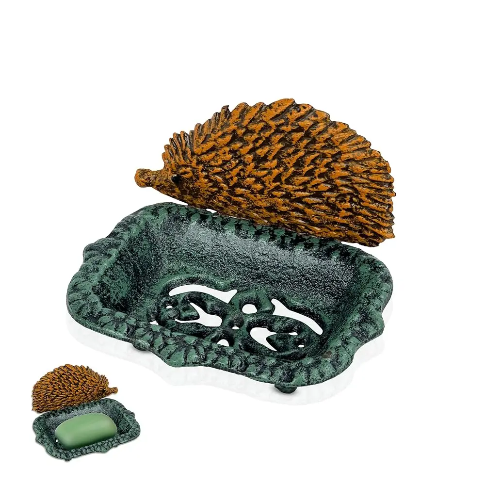 Cast Iron Hedgehog Metal Soap Dish, Cute and Durable Soap Holder, Self Draining Soap Dish with Drainage Holes Non-Slip Base f
Cast Iron Hedgehog Metal Soap Dish, Cute and Durable Soap Holder, Self Draining Soap Dish with Drainage Holes Non-Slip Base f