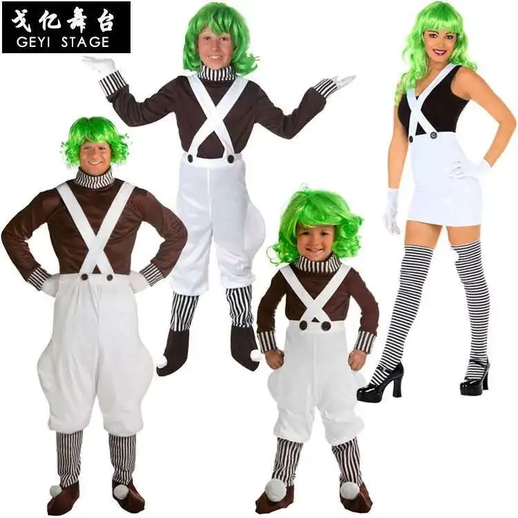 COS chocolate villain movie character Charlie and chocolate factory stage performance costume chocolate bean workers
COS chocolate villain movie character Charlie and chocolate factory stage performance costume chocolate bean workers