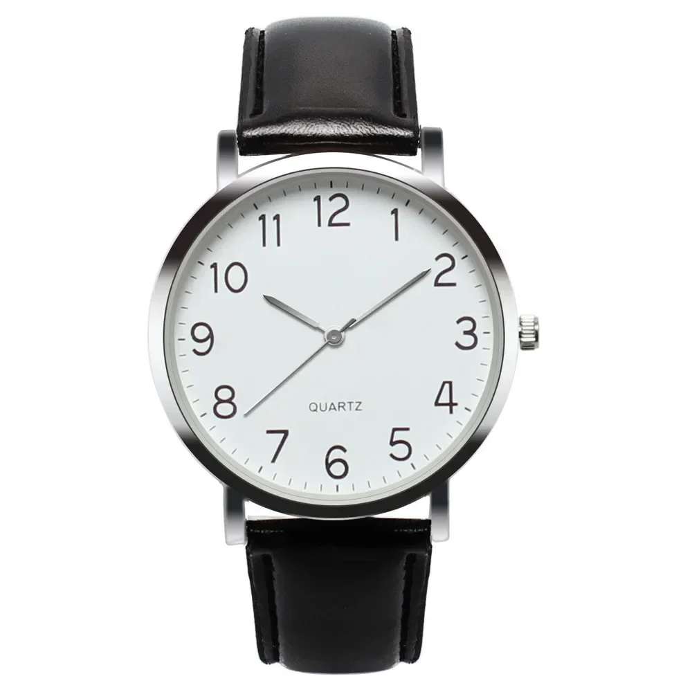 Men Business Watch Simple Analog Quartz Wristwatch Vintage Arabic Number Black Leather Strap Minimal Round Dial Reloj Hombre
Men Business Watch Simple Analog Quartz Wristwatch Vintage Arabic Number Black Leather Strap Minimal Round Dial Reloj Hombre