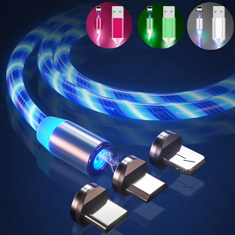 3A Glowing Cable Micro USB Type C Cable Fast Charging Car Flowing Light Magnetic USB Streamer Charger Line For iPhone Huawei
3A Glowing Cable Micro USB Type C Cable Fast Charging Car Flowing Light Magnetic USB Streamer Charger Line For iPhone Huawei