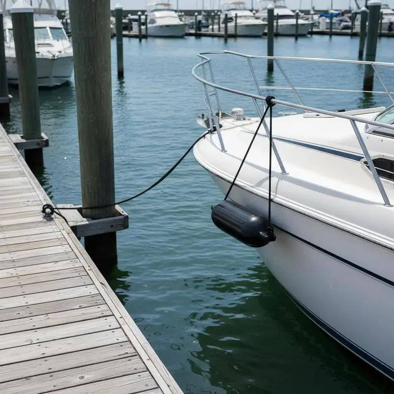 Inflatable Marine Buffer 8.5" x 26" For Boat Docking Mooring Anchoring, Ribbed Design Center Hole Structure, Marine Vessel Protection Kit Air Pump 4 Needles 4 Ropes Storage Bag Black
Inflatable Marine Buffer 8.5" x 26" For Boat Docking Mooring Anchoring, Ribbed Design Center Hole Structure, Marine Vessel Protection Kit Air Pump 4 Needles 4 Ropes Storage Bag Black