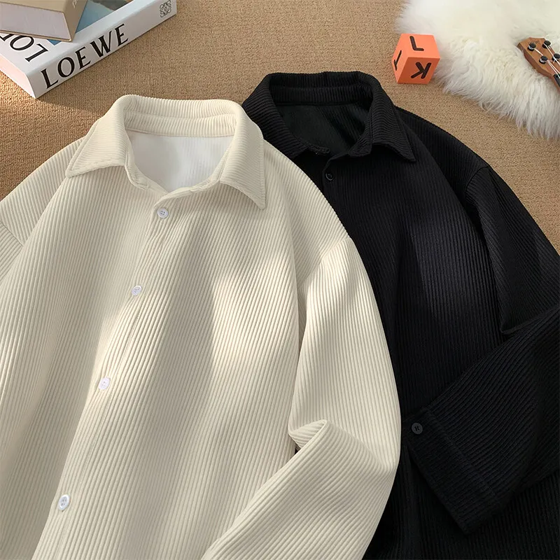 Spring New Men's Shirts Long Sleeve Solid Color Casual Shirt 2025 Plus Size Harajuku Blouse Fashion Unisex Clothes
Spring New Men's Shirts Long Sleeve Solid Color Casual Shirt 2025 Plus Size Harajuku Blouse Fashion Unisex Clothes