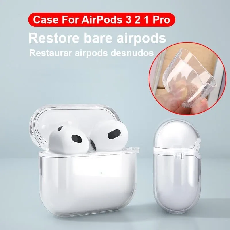 TPU Transparent Soft Case Cover with Keychain Bluetooth Wireless Earphone Protective Case Clear Skin For AirPods 4 1 2 3 Pro 2
TPU Transparent Soft Case Cover with Keychain Bluetooth Wireless Earphone Protective Case Clear Skin For AirPods 4 1 2 3 Pro 2