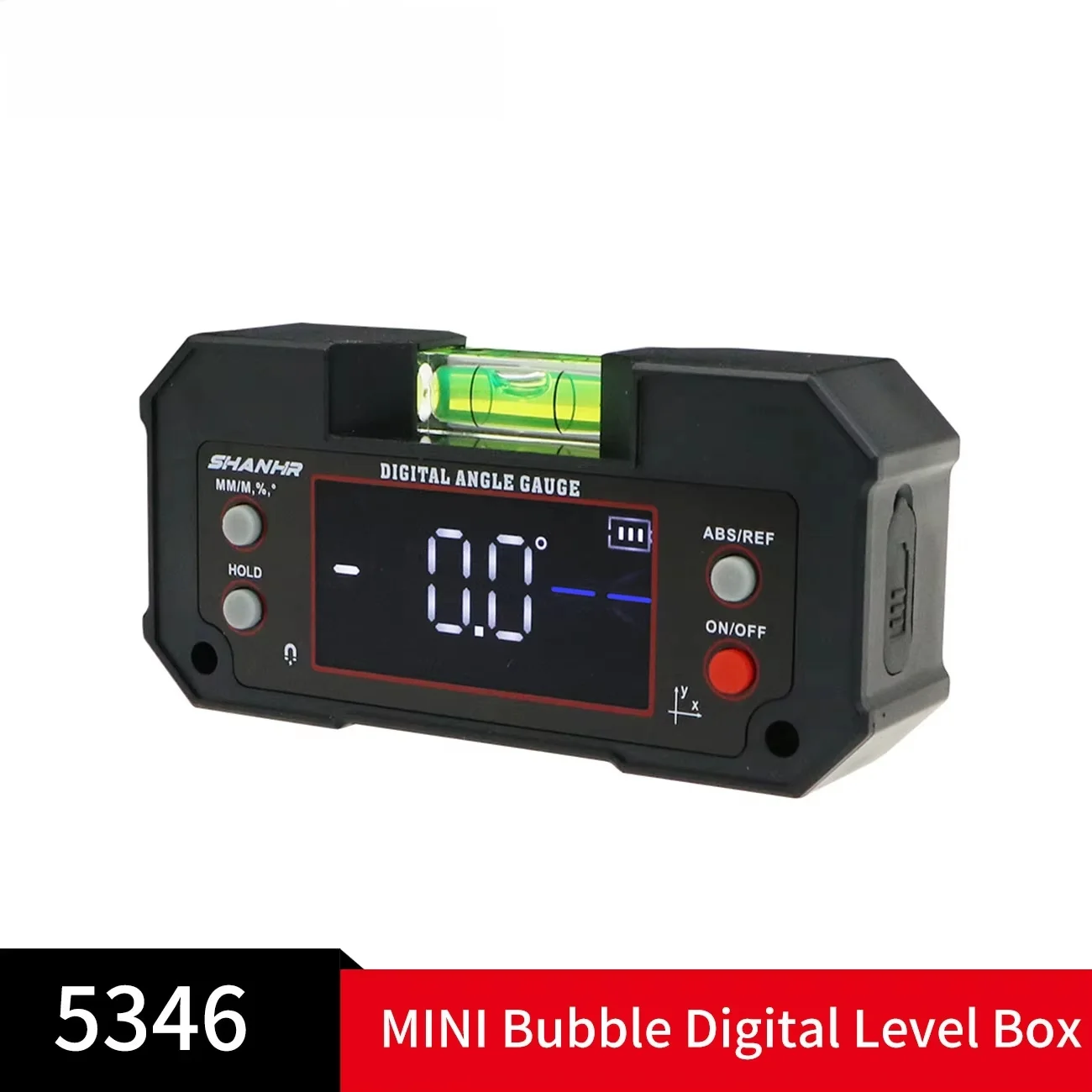 SHANHR Digital Angle Finder with Level Bubble Dual Axis Rechargable Digital Angle Gauge Magnetic Digital Level Box Protractor
SHANHR Digital Angle Finder with Level Bubble Dual Axis Rechargable Digital Angle Gauge Magnetic Digital Level Box Protractor