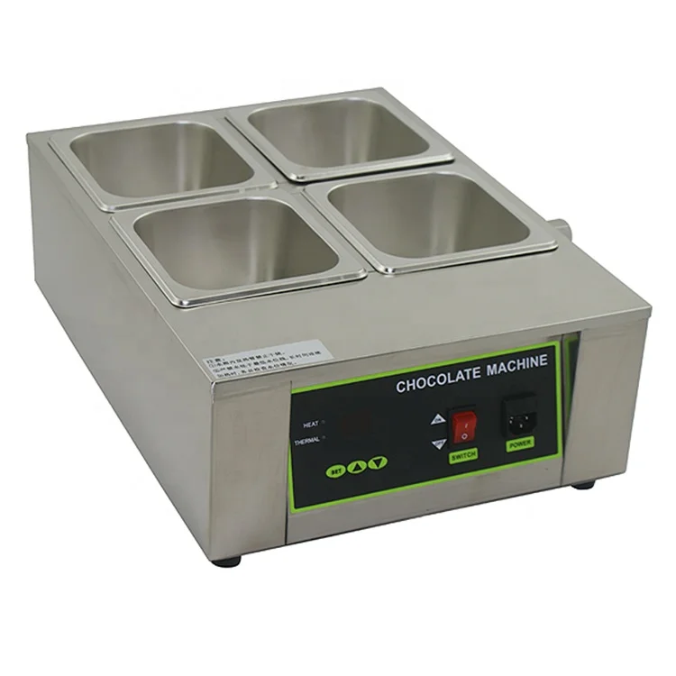 8kg Capacity Commercial 110v 220v Electric 4 Pot Chocolate Melter Machine
8kg Capacity Commercial 110v 220v Electric 4 Pot Chocolate Melter Machine